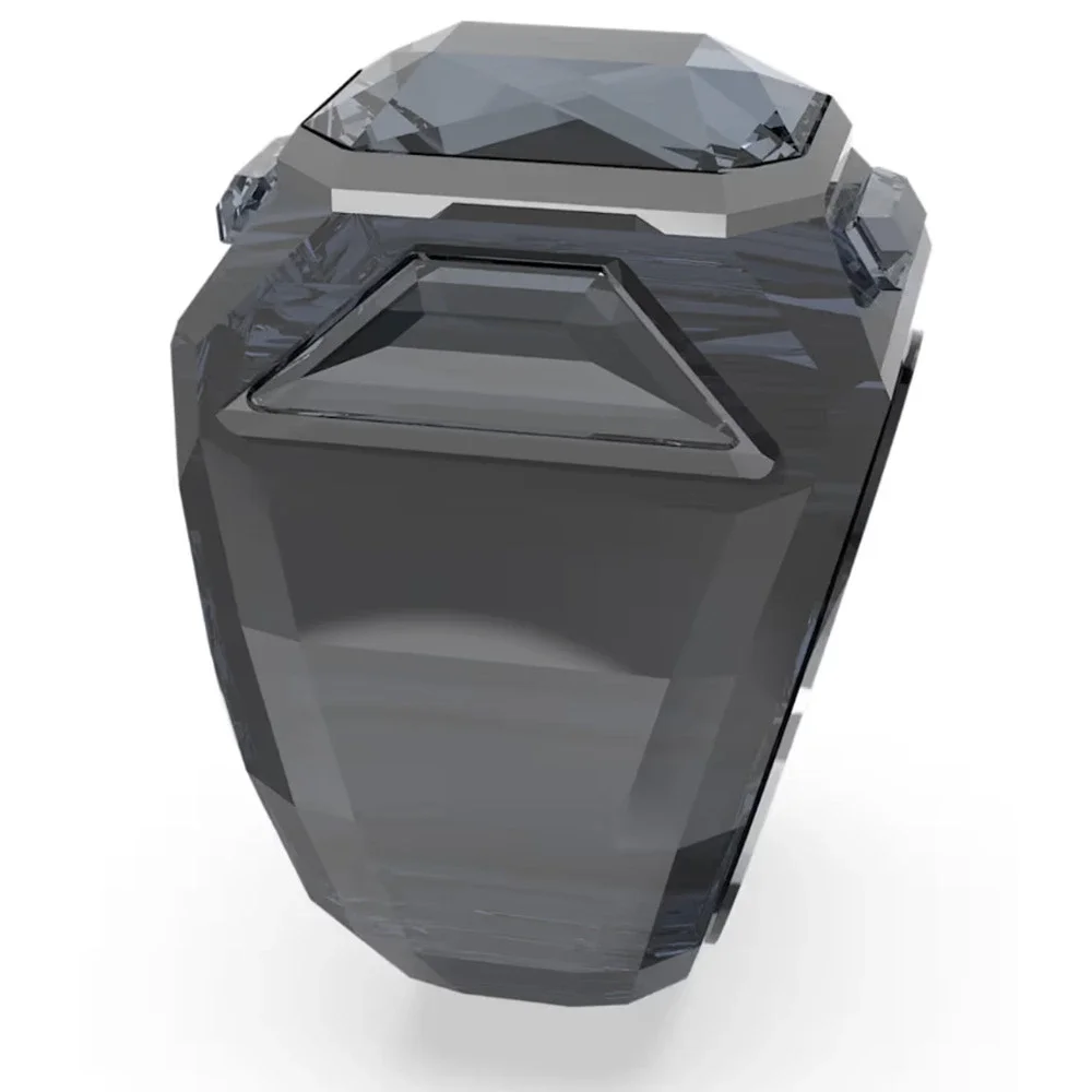 Swarovski Chroma cocktail ring Black, Ruthenium plated 52 EUR /  6 USA